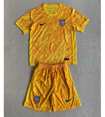 Förenta Staterna Målvakt Hemmakläder Barn Copa America 2024 Kortärmad (+ Korta byxor)